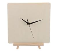 Toddmomy Kit de 1 Horloge Vierge à Monter soi-même : Cadran en Bois pour Enfants - Loisirs créatifs et Peinture - Plaque carrée de 30 cm à Peindre à la Maison ou à l’école.