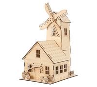 Toddmomy Kit de Construction de Moulin à Vent 3D pour Enfants : 1 Ensemble de Moulin à Vent 3D à Monter soi-même - Modèle Scientifique et éducatif pour l'éducation, Les Jeux, Les projets de