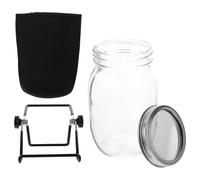 Toddmomy Kit de Germination en Bocal Mason 32 Oz avec Couvercles Grillagés en Acier Inoxydable Support en Acier Inoxydable Stable et Paquet D’Ombrage pour Germination Facile des Graines