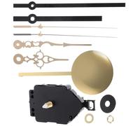 Toddmomy Kit de Mécanisme D'horloge Murale Silencieux en Métal Pendule et Aiguilles, Haute Précision, Léger, pour Horloge DIY et Horloge Suspendue, 1.5v Aa