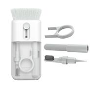 Toddmomy Kit de Nettoyage Électronique Multifonction pour Écouteurs sans Fil Brosse Nylon et Chiffon, Compatible Appareils Numériques, Nettoyage en Profondeur, Couleur Blanc