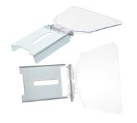 Toddmomy Kit de Protection pour Meuleuse de Banc Acier Inoxydable et Plaque Protectrice Transparente Résistante à la Rouille Accessoire de Sécurité Facile à Installer pour Machine