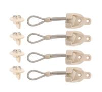 Toddmomy Kit de Remplacement Rouleau Externe pour Stores Enrouleurs Extérieurs 4 Pièces en Pom et Caoutchouc, Accessoires Coupe-Vent Beige pour Usage en Extérieur