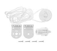 Toddmomy Kit de Réparation Compatible pour Stores Enrouleurs Accessoires à Chaîne Perlée en Métal Blanc de Bruit Rideaux Tamisants pour Bureaux et Maisons