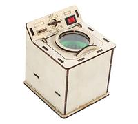 Toddmomy Kit Éducatif Machine à Laver DIY pour Garçon Fille Scientifique Assembleur Modèle de Lavage Bois Sécurisé pour Développement Manuel et Cognitif