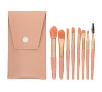 Toddmomy Kit Maquillage Pinceaux Professionnels 8 Pièces Mini Portable Blush Poudre Avec Manche Aluminium Et Sac Compact Pour Femmes