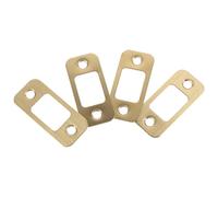 Toddmomy Kit Renfort Gâche de Porte 4 Plaques Acier Inox Compatibles Pêne Dormant Usage Habitation et Locaux Commerciaux