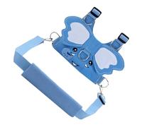 Toddmomy Laisse Anti-perte Bébé Harnais Réglable, Sangle de Sécurité 1,5 M, Motif Éléphant Bleu Clair, Harnais de Marche Garçon et Filles pour Protection et Apprentissage en Lieux Publics