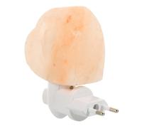 Toddmomy Lampe de Chevet Cristal Sel Minéral Forme de Cœur LED Veilleuse Ambiance Intérieure pour Chambre Éclairage Doux et Compatible Acv