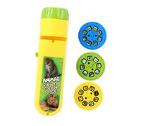 Toddmomy Lampe De Poche Jouet De Projection pour Garçon Et Filles, Taille Compacte, Légère, Motifs Animaux Colorés, Jouet Interactif Éducatif, pour Apprentissage Et Jeux D’intérieur, sans Pile