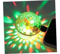 Toddmomy Lampe Disco USB Rechargeable Mini à LED Rotative Couleurs pour Fête Bar Club et Salon Lumineux Ambiance Dj Portable