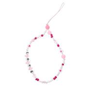 Toddmomy Lanière de Téléphone Anti-perte en Perles Imitation Nacre, Breloque Étoile à Cinq Branches et Œil, Corde Suspendue Décorative Faite Main pour Téléphone Portable, Accessoire