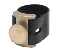 Toddmomy Ligature de Saxophone Alto Clip Métal Solide Support en Bois Antidérapant pour Embouchure d'Instrument à Vent Facile à Fixer 2.8X2.7X2.6Cm
