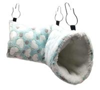 Toddmomy Lit de Couchage pour Écureuil et Hamster, Hamac de Repos Quatre Saisons Crochets Métalliques, Nid Tunnel Chaud pour Petits Animaux