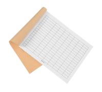 Toddmomy Livre de Comptabilité à Grille Vierge pour Gestion Financière, Registre des Comptes Mise en Page Claire en Papier, pour Bureau et Suivi D'inventaire