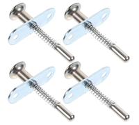 Toddmomy Loquets à Ressort 4 Pièces pour Réparation Moustiquaire, Compatibles Lit Naissance et Meubles, Montage Simple pour Protection Insectes