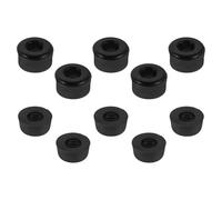 Toddmomy Lot de 10 Bagues Amortisseurs Noires pour Skateboard et Patins à roulettes, Coussinets Anti-Chocs 5 Cônes 5 Colonnes, Accessoires Compatibles Trucks de Longboard et Patins Adultes