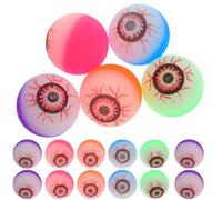 Toddmomy Lot de 10 Balles Rebondissantes d'halloween, Yeux Effrayants de 18 Pouces, Couleurs Assorties, Cadeaux de Fête pour Enfants, Décorations Et Accessoires d'halloween