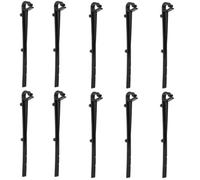 Toddmomy Lot de 10 clips de fixation pour grille de gouttière, 15 cm (6 | Clips de fixation pour gouttière de toit plat, fixations pour treillis de gouttière, accessoires de pour protection du