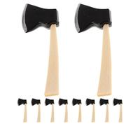 Toddmomy Lot de 10 haches de Jardin Miniatures Accessoires en Bois pour Maison de poupée à l'échelle 1/12 - Mini Hachoir pour la décoration de Petits Jardins d'intérieur