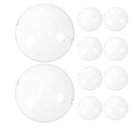 Toddmomy Lot de 10 Masques Transparents pour Poupées - 7 Cm / 2,8 Pouces - Transparents pour Poupées Bjd avec Sangle de Fixation - Boîte de Présentation en Acrylique pour Habillées, Maquillées,