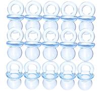 Toddmomy Lot De 100 Perles Sucette Acrylique Transparentes, Décoration Miniature Pour Fête Prénatale Bébé, Accessoires Diy, Léger Et Solide, Couleur Bleue