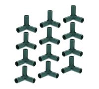 Toddmomy Lot de 12 Connecteurs de Jonction 3 Voies 16 Mm en Plastique pour Cadre de Serrage, Raccords d'angle Robustes pour Montage Rapide, Accessoires Jardin Résistants aux Intempéries