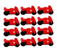 Toddmomy Lot de 12 Gommes en Caoutchouc Forme Moto Créative pour Garçon et Filles et Étudiants, Gomme Blanche Sûre Effacer les Erreurs en ouleur Aléatoire