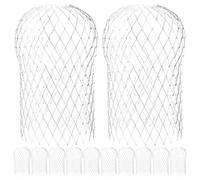 Toddmomy Lot de 12 protections anti-feuilles pour de gouttière - Protections en aluminium de 9,9 cm (3,9 po) - Filtres anti-gouttières obstruant les gouttières