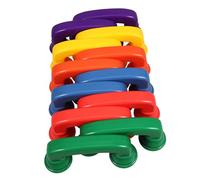 Toddmomy Lot de 12 Téléphones Chuchotés Éducatifs pour Tout-Petits Jouets en Plastique Taille Compacte Conception Bords Arrondis Salle de Classe Fêtes