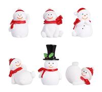 Toddmomy Lot de 13 Décorations de Bureau en Forme de Bonhomme de Neige, Décoration de Noël, Micro-Paysage, Artisanat, Cadeau (Styles Aléatoires)