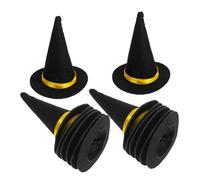 Toddmomy Lot de 14 Chapeaux De pour Poupées Petits Chapeaux pour Décorations DIY en Feutre De Poupée pour Fêtes Chapeau De