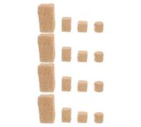 Toddmomy Lot de 16 Sets de Pièces Mini Meules de Foin Décoratives en Paille Artisanale, 4 Formes Variées, Accessoires Miniatures pour Scènes de Ferme, Loisirs Créatifs et Décoration Bjd