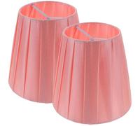 Toddmomy Lot de 2 abat-jours pour lampes de bureau en tissu gris, design délicat et robuste, adaptés aux lampes suspendues et lampes de chevet, pour décoration d’intérieur