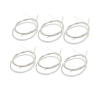 Toddmomy Lot De 2 Attaches De Guitare Classiques En Nylon Argenté Transparent Calibre Léger Plaqué Argent