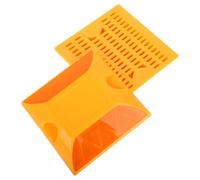 Toddmomy Lot de 2 Balises de Chaussée Réfléchissantes en Aluminium et Plastique Orange, Installation Facile, Haute Visibilité pour Sécurité sur Autoroutes et Trottoirs