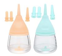 Toddmomy Lot de 2 biberons en Silicone pour Nouveau-nés, Chatons, Chiots, bébés Chats, biberons de Lait, mangeoires pour Chiots, Lapins, Petits Animaux de Compagnie