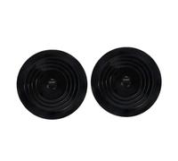 Toddmomy Lot de 2 Bouchons en Silicone Noir Diamètre 15 CM Étanches pour Évier et Bassin Bouchon de Vidange Plat Compatible Surfaces Lisses Accessoire Salle de Bain Pratique