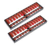 Toddmomy Lot De 2 Bouliers De Papeterie Perles De Comptage De Développement De L'Enfance Jouets Éducatifs De Comptage Boulier pour Enfants Boulier Éducatif en Plastique