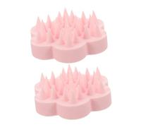Toddmomy Lot De 2 Brosses À Shampoing Pour Bébé Masseur De Cuir Chevelu Gommage Du Cuir Chevelu Masseur De Cheveux Brosse À Shampoing Brosse À Cheveux Pour Gel De Silice Rose