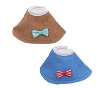Toddmomy Lot de 2 Colliers Anti-Picage pour Perroquets et Perruches, Collerette en Tissu Feutre, Protection Morsures et Coups de Bec, pour Soins Post-Opératoires Couleur Aléatoire