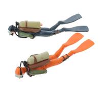 Toddmomy Lot de 2 Figurines de Plongeurs de Simulation en Matériau Doux Miniatures Décoratives pour Intérieur Accessoires D’Ornement sous-Marin pour Décoration de Bureau ou Aquarium
