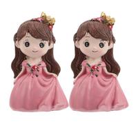 Toddmomy Lot de 2 figurines miniatures de princesse en céramique pour