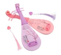 Toddmomy Lot De 2 Guitares Luth Style Rétro Modèle Unique Décoration pour La Maison Style Chinois Miniature Simulation De Musique pour Enfants Hommes Instrument Hanfu pour Petits