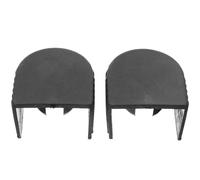 Toddmomy Lot de 2 Housses de Protection Noires pour Échelle Télescopique en Plastique, Accessoires Pratiques et Multifonctions pour Échelle de Jardinage