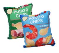 Toddmomy Lot de 2 Jouets Sonores à Mâcher de Chips pour Chiens Jouet Doux aux Morsures Lavable en Machine Fournitures pour Chiots