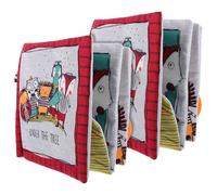 Toddmomy Lot de 2 Livres en Tissu pour Nourrisson 3D et Papier Bruissant Résistant aux Déchirures Lavable en Machine Éducatif et Sensoriel Couleurs Vives Éveil