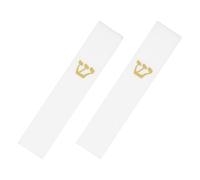 Toddmomy Lot de 2 Mezouzot Sacrées en Résine Blanche 13x2x1,3cm Support Étanche et Anti-Rayures pour Montants de Porte Juive Décoration Intérieure et Extérieure pour Bénédiction Maison