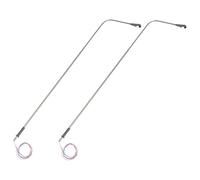 Toddmomy Lot de 2 Mini Lampadaires Métalliques 1/50 pour Maison de Poupée, Décor Lumineux Simulé, Modèle Miniature de Lampadaire LED pour Micro-Paysage et Décoration de Scène