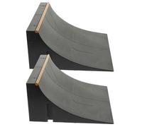 Toddmomy Lot de 2 Mini rampes de Rechange pour Skateboard Park - Finger Sport Supply Skate Ramp Fingerboards Prop Park Obstacle Mini Skateboard Accessories